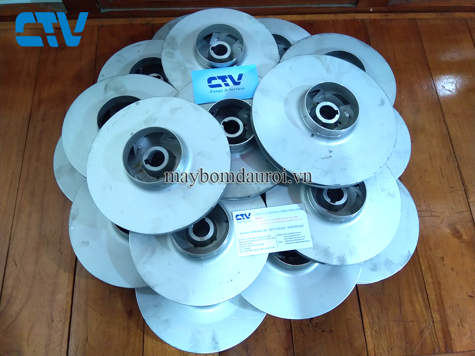 Cánh máy bơm ly tâm trục đứng các hãng đủ công suất