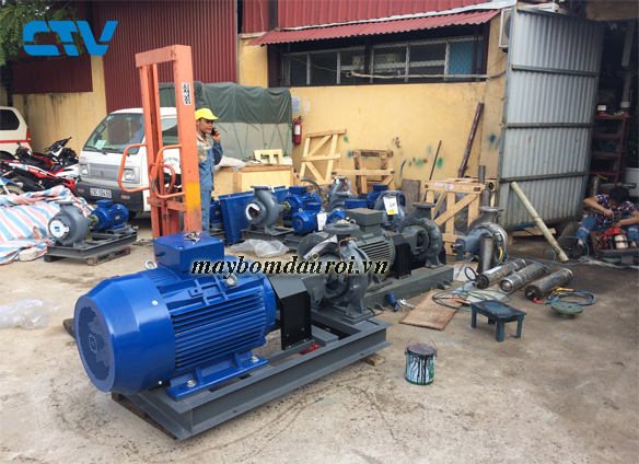 Đại lý cung cấp máy bơm ly tâm trục ngang đầu rời