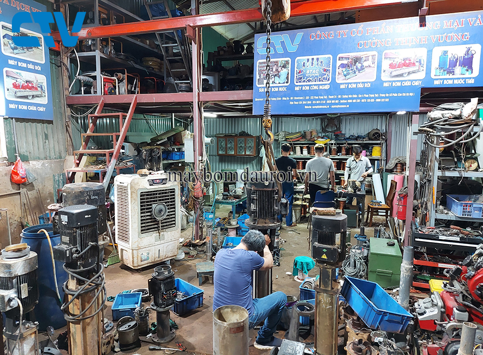 Sửa chữa máy bơm đa tầng cánh trục đứng chất lượng, giá rẻ