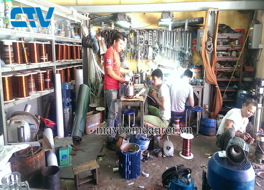 Sửa máy bơm nước đầu inox tại Cường Thịnh Vương