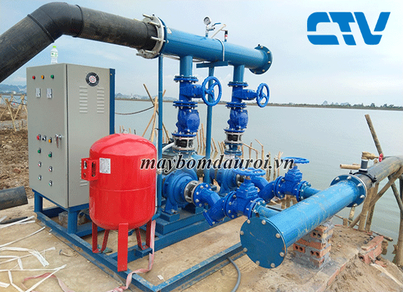 Lắp đặt hệ thống máy bơm nước thủy lợi